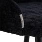 Preview: Twiggy black chenille - moderner Stuhl